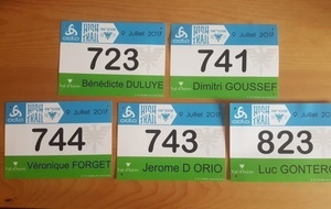 Les dossards sont prêts.