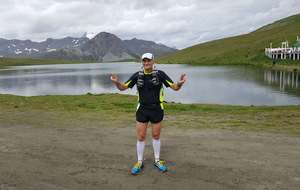 Stéphane au lac de l'Ouillette à 2515 m