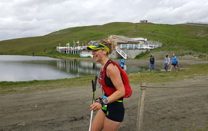 Véro au lac de l'Ouillette à 2515 m
