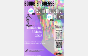 Semi-marathon &amp; 10 km  Bourg en bresse